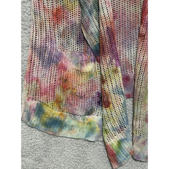 Eddie Bauer Longer Sweater Vest Size Large Soft Knit Classy Tie Dye - Picture 3 of 10